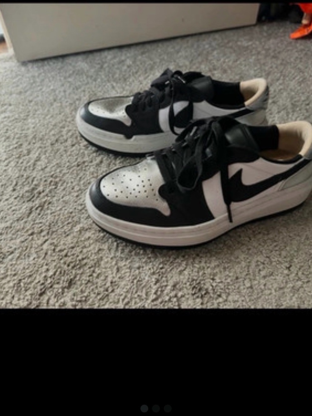 Nike Black and White Low-Top Sneakers